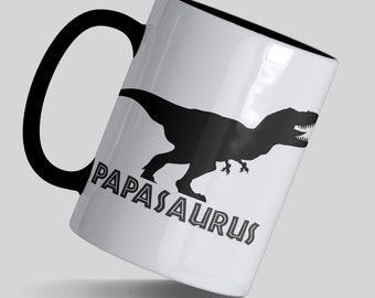 Tazza con dinosauro per papà, tazza con scritta "Papà per Natale", regalo di compleanno per papà, Papasauro, regalo per nonno, tazza con scritta "Papà per compleanno", regalo per papà da bambini
