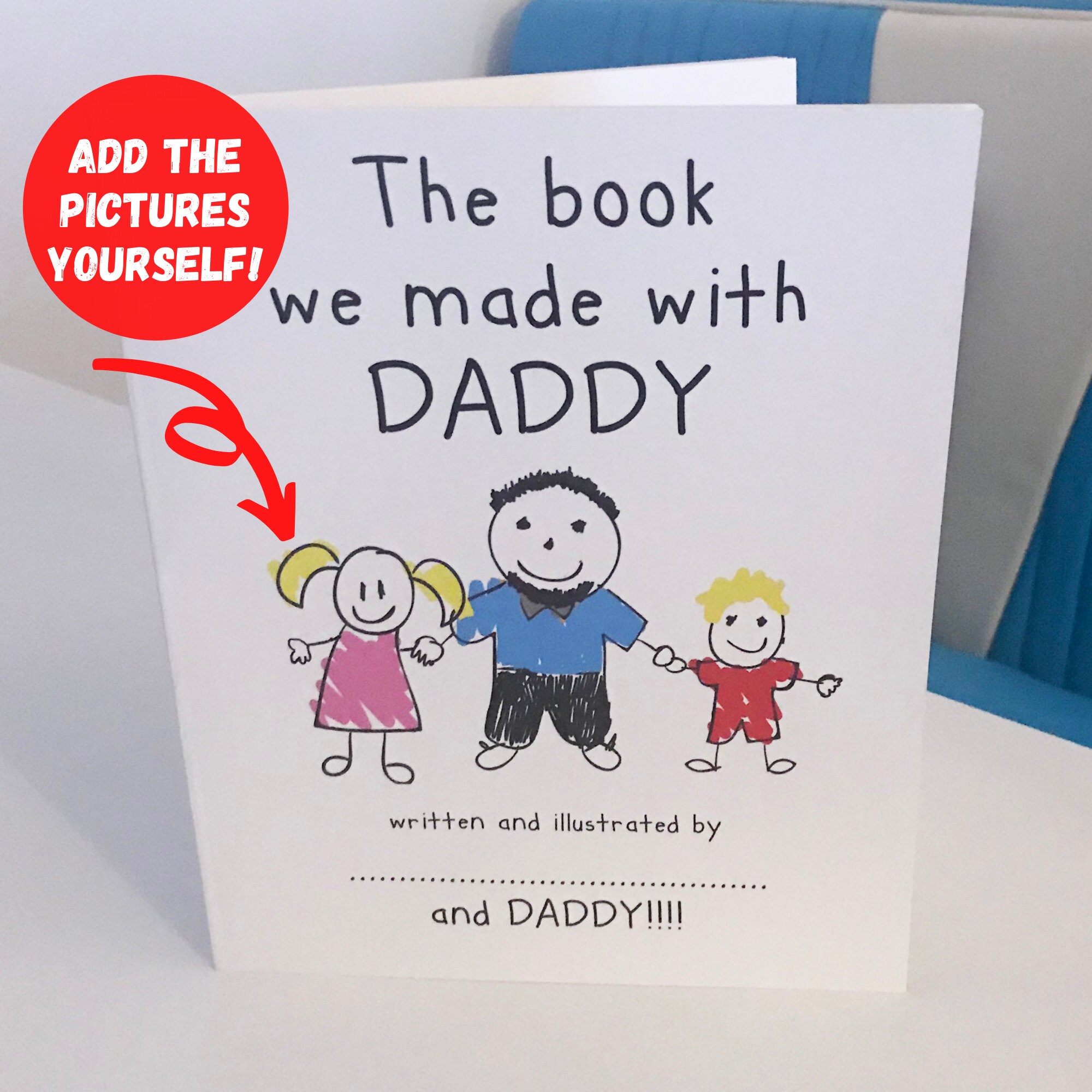 Personalised Father's Day Book Activity book Best Dad Etsy