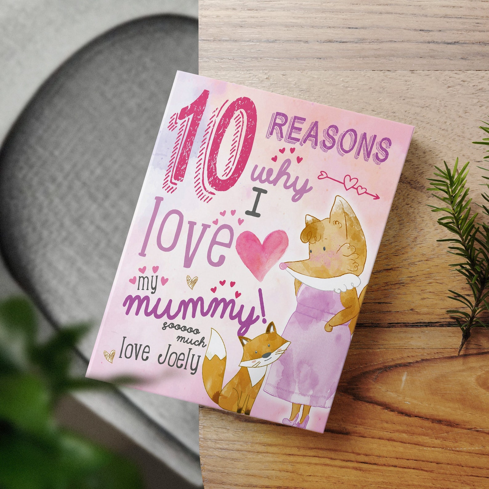 Personalised "10 Things I love About Mummy" Book