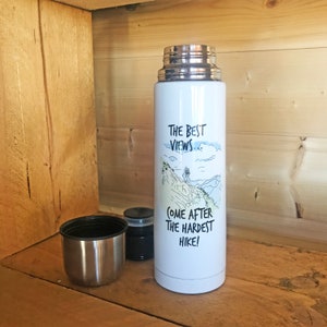 Walkers Flask, Hikers flask, Walkers Thermal Cup, Hikers Thermal Cup, Hiking Gift, Walkers Gift