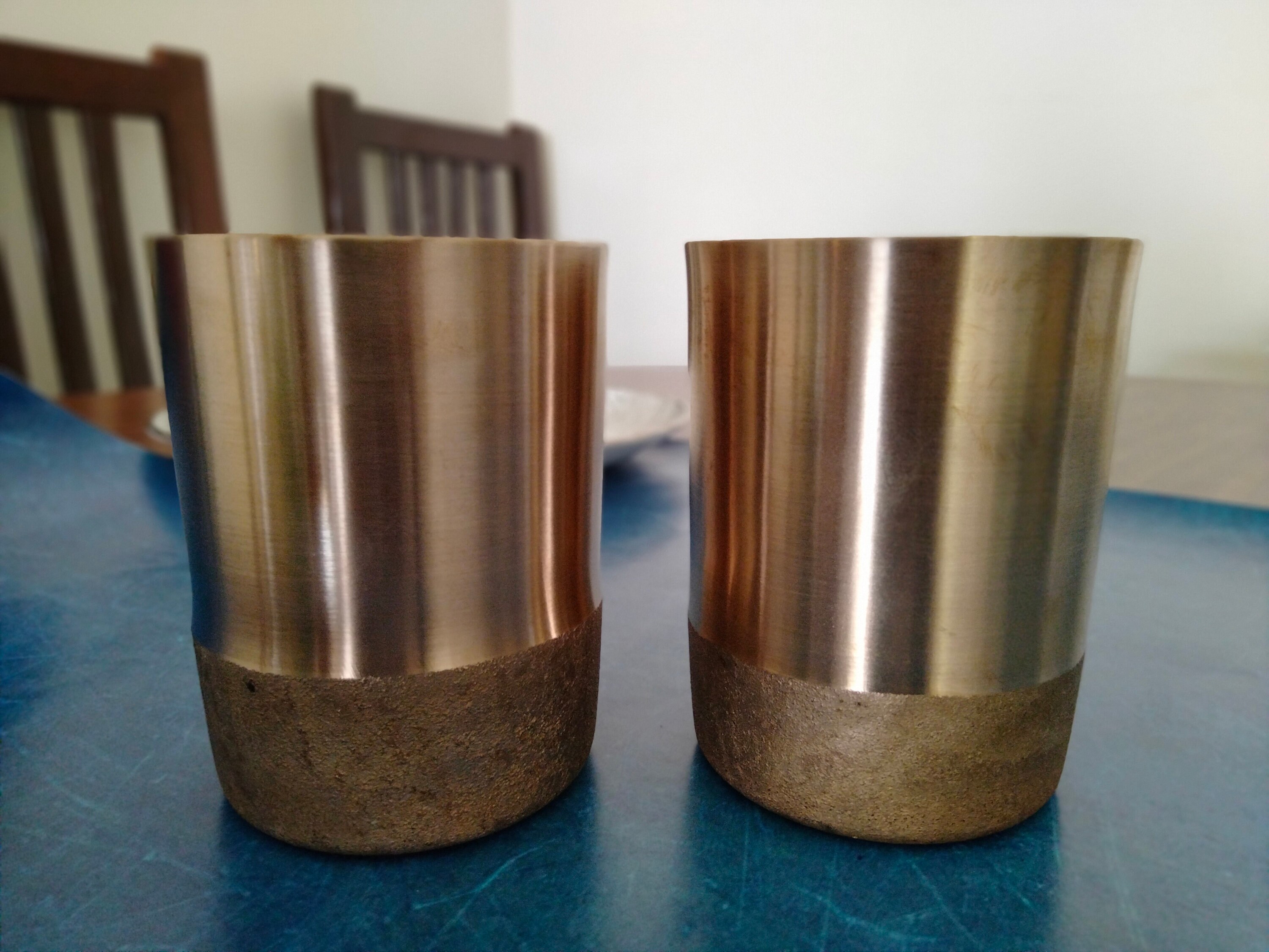 Handmade Bronze Tumbler Glass Large Bronze Drink Glass Kansa Etsy