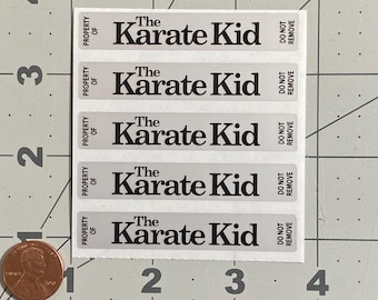 The Karate Kid Video Game Stickers, Silver Matte Polyester (Pack of 5)
