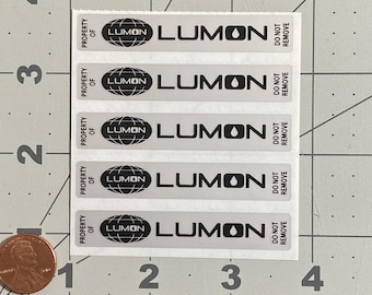 Lumon Video Game Stickers, Silver Matte Polyester (Pack of 5)