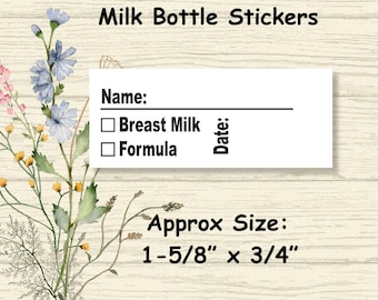 Daycare Baby Milk Bottle Labels