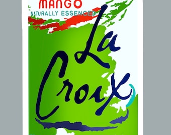 Mango La Croix Sticker