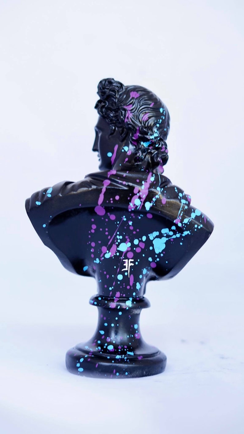 Apollo Greek Statue paint Sculpture Unique Representation Greek