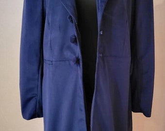 Dark Blue Victorian Men‘s Coat Thomas Sharpe Crimson Peak Coat