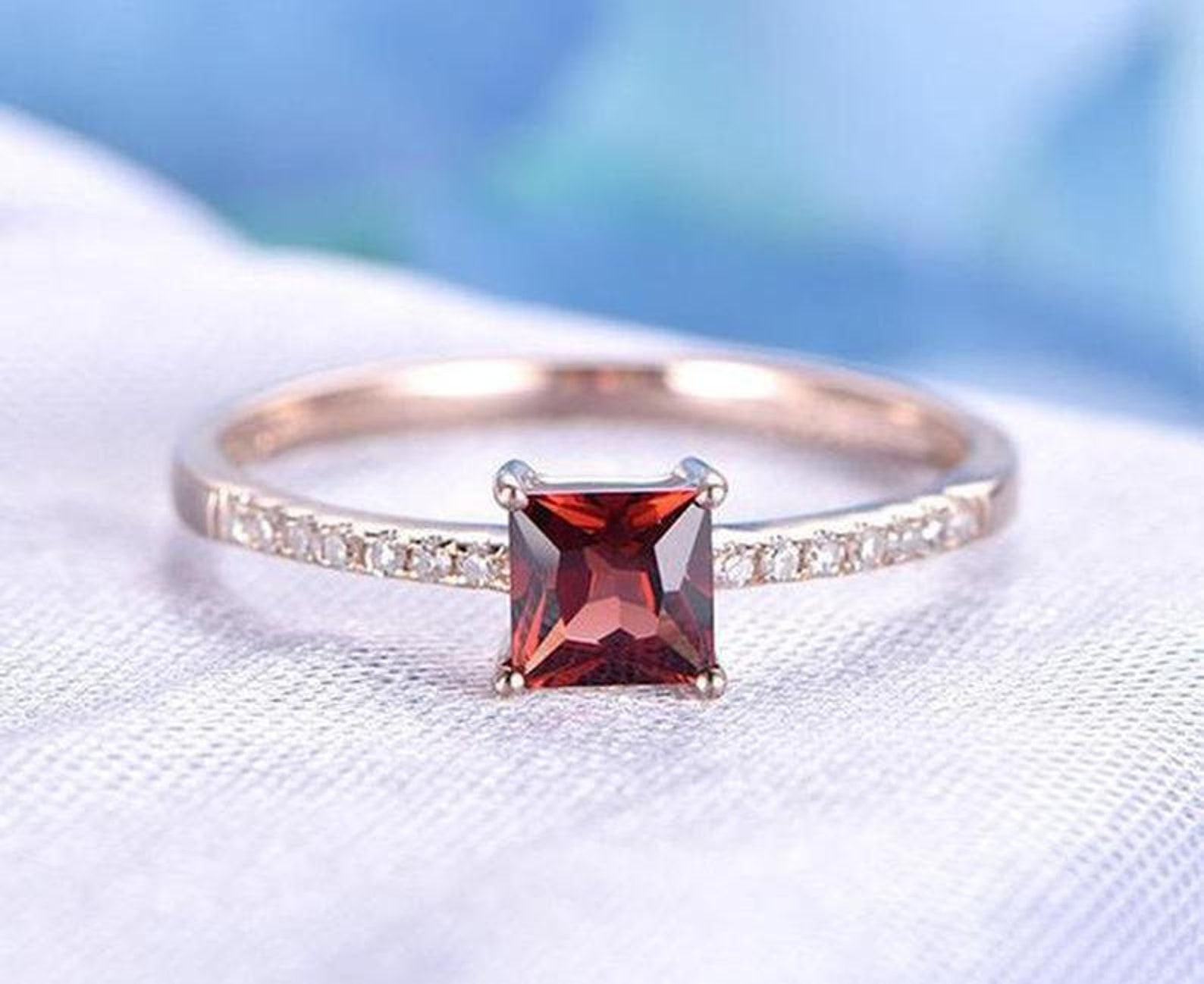 Natural Engagement Ring925 Sterling Silver Etsy