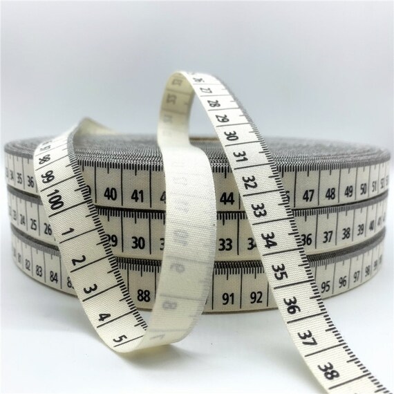 Fabric Measuring Tape Ribbon Printed Cotton Ribbon Sewing Etsy