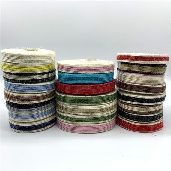 coloured hessian ribbon