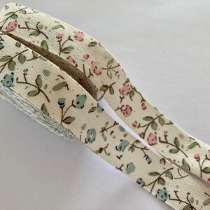 Handmade Ribbon, floral, wedding, Printed Cotton Ribbon, Hearts, Sewing, label, tag, Fabric, Decoration, Gift, Wrapping, pink, blue, green