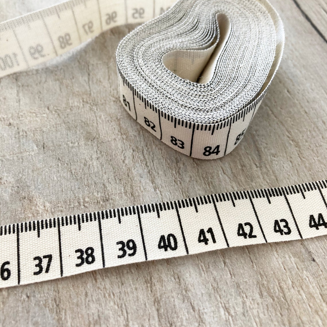 Fabric Measuring Tape Ribbon Printed Cotton Ribbon Sewing Etsy