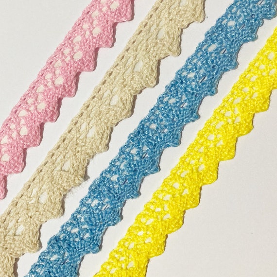 Ruban Dentelle Vintage En Coton - 10 Mètres - Largeur 8 Cm - Pour Couture, Scrapbooking, Décoration Mariage - 4