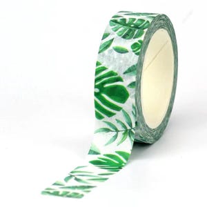 Botanical Washi Tape, Gardening, Plants, Pots, Tools, Scrapbooking Monsterra