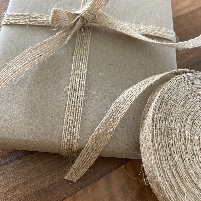 1cm Eco Friendly Natural Hemp Ribbon Jute Burlap Etsy