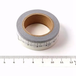 Days of the Week Washi Tape, Metallic Calendar Tape C- Measuring tape