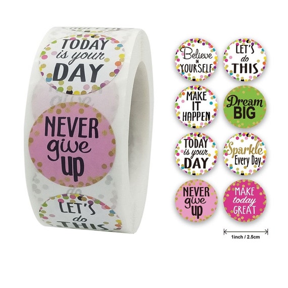 Motivational Reward Stickers 25mm Kids Children Teachers Parents