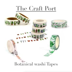 Botanical Washi Tape, Gardening, Plants, Pots, Tools, Scrapbooking image 1