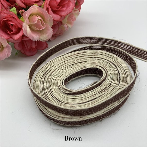 8 Rotoli Di Nastro Di Iuta E Pizzo Vintage + Spago Di Canapa – Kit Fai Da Te Per Matrimoni E Natale - 5