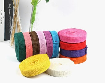 Eco- Friendly Natural Jute Ribbons, Hemp, Burlap, Hessian, 25mm Wide, buy per metre