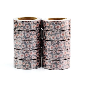 Madeliefjes Washi Tape, 10m, Boho Floral Washi, Shabby Chic Daisy Washi, Masking Tape, Decoratieve Tape, Scrapbook Supplies, Madeliefjes Planner Washi