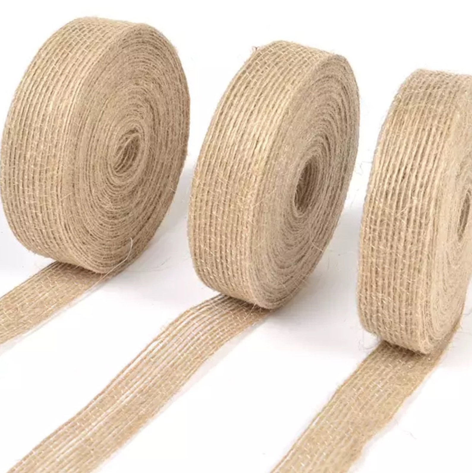 1cm Eco Friendly Natural Hemp Ribbon Jute Burlap Etsy