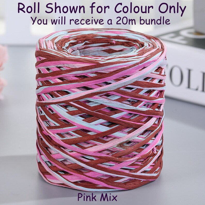 20m Paper Raffia Ribbon. Natural Packaging Eco Friendly Etsy UK