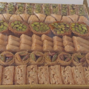 Baklava turco - mistura - caixa de 1,1 libra de baklava turco com nozes