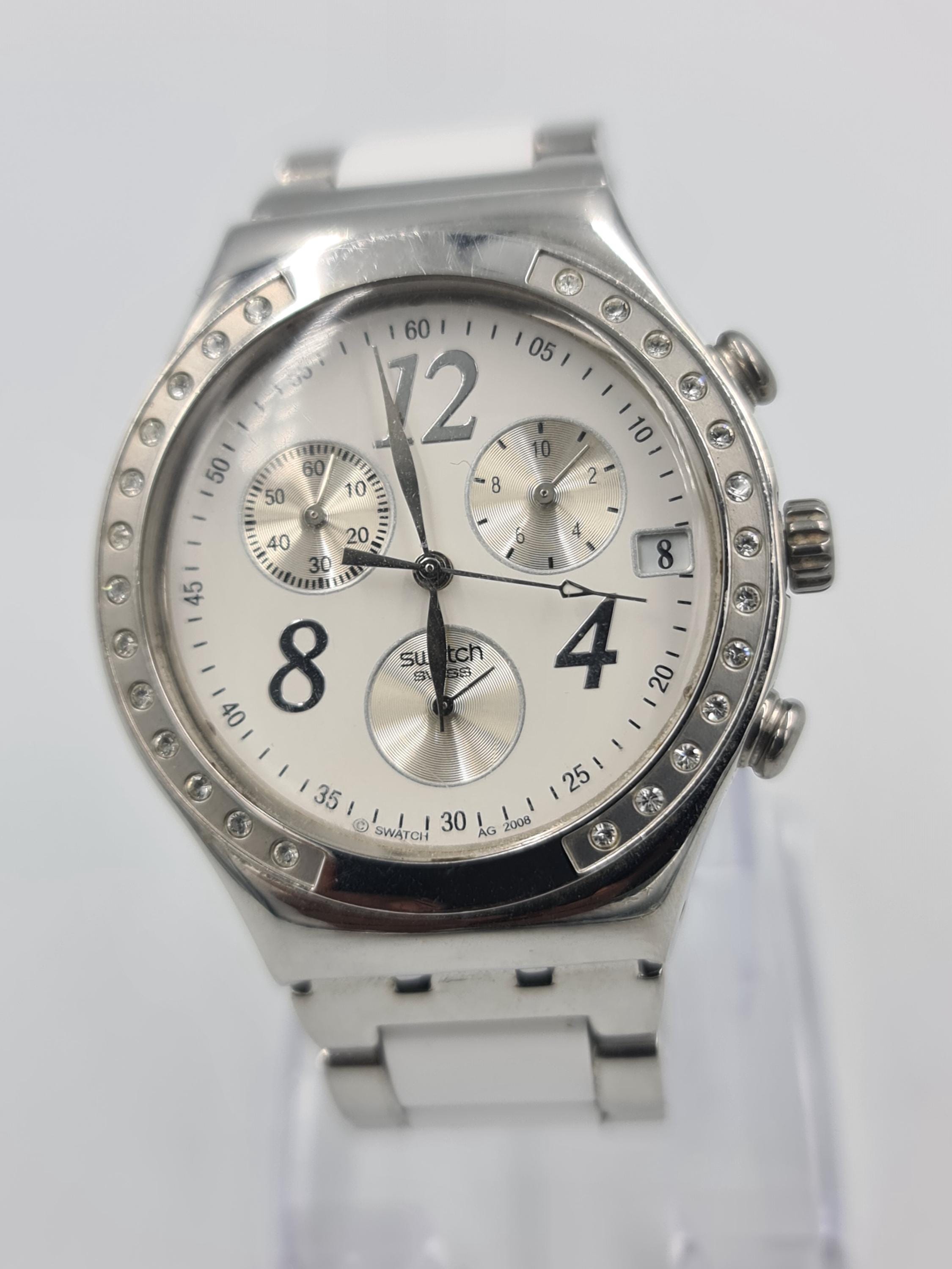 Swatch Irony Chrono (YCS511G) Dreamwhite - Etsy