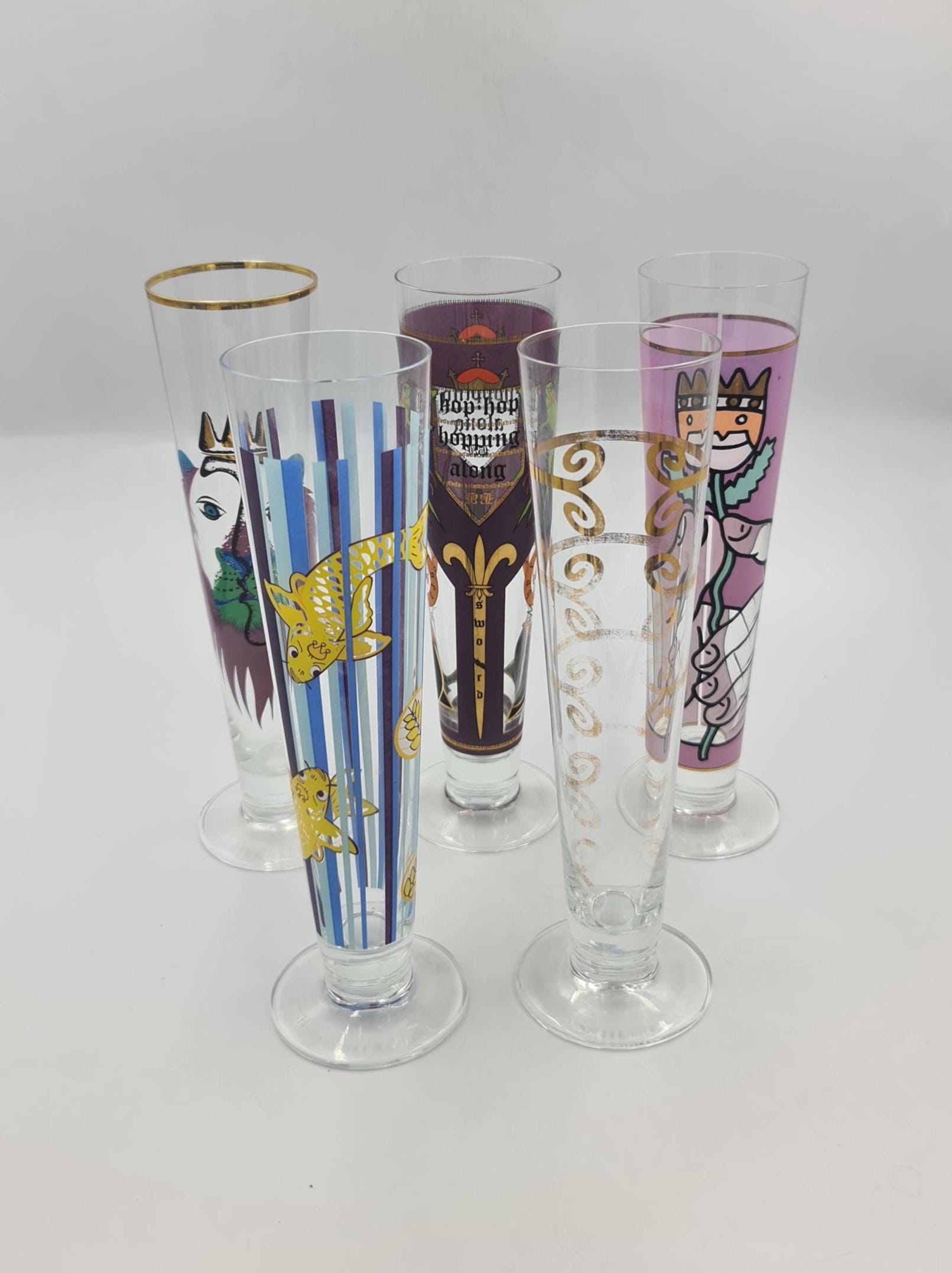 Vintage Ritzenhoff Beer Pilsener Glass Designer Collectable, 1990s / 2000s