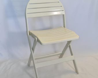Pair Ikea Foldable Plastic Chairs by Niels Gammelgaard, 1980s