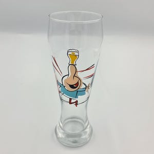 Vintage Ritzenhoff Beer Glass 'Dancing Man' by Massimo Giacon, 1996