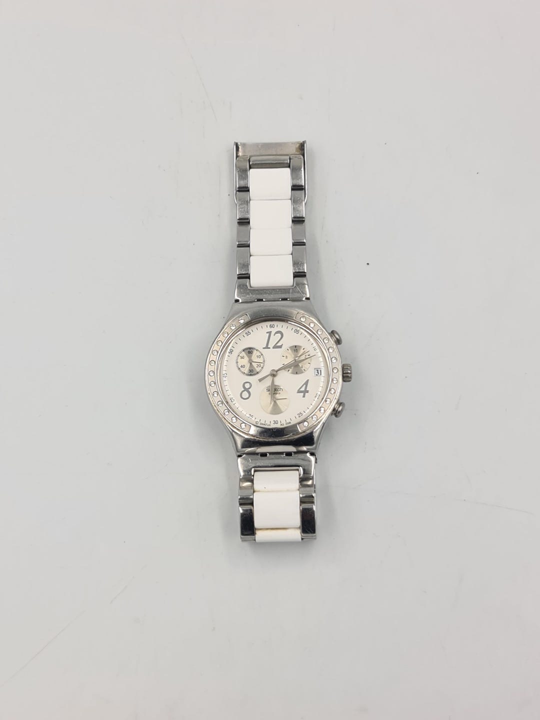 Swatch Irony Chrono (YCS511G) Dreamwhite - Etsy