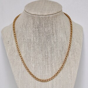 simple box chain necklace