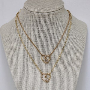heart carabiner necklace