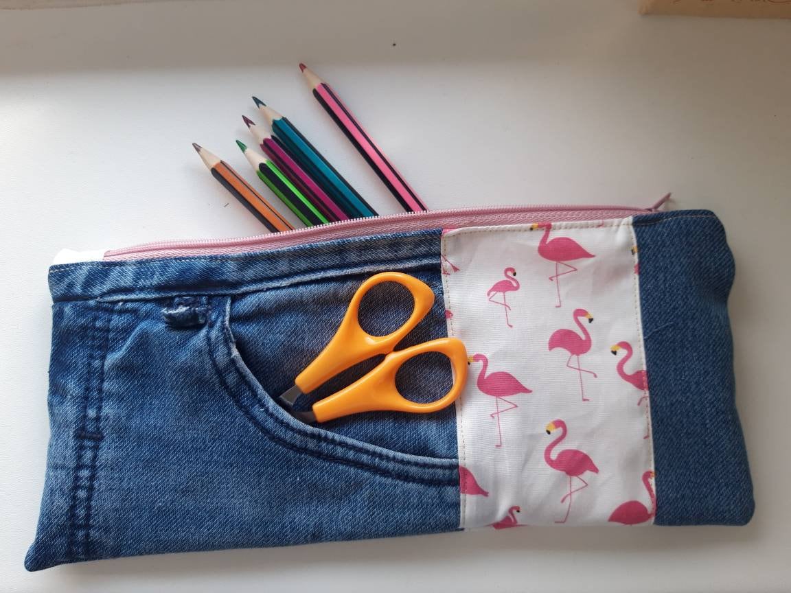 Denim best sale pencil case