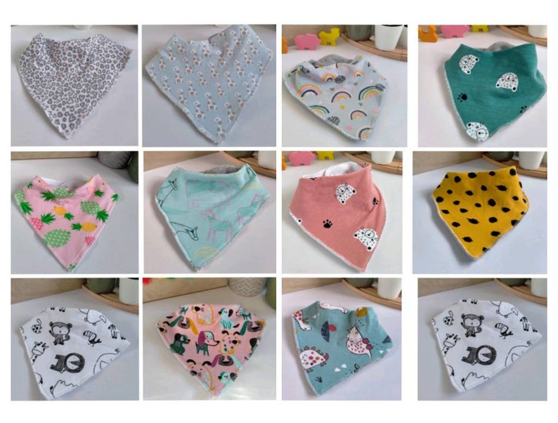 Gift Set Of Dribble Bibs Mix And Match Combos Available Bandana Style Bibs Burping Accessories Ugaurbanag Com