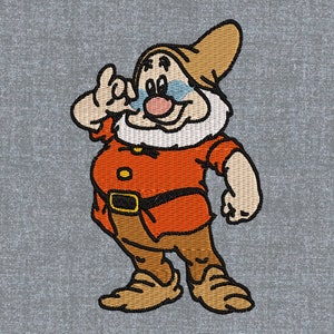 Snow white and the seven dwarfs – Doc Machine embroidery design pattern – 3 sizes