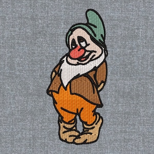 Snow white and the seven dwarfs – Bashful Machine embroidery design pattern – 3 sizes
