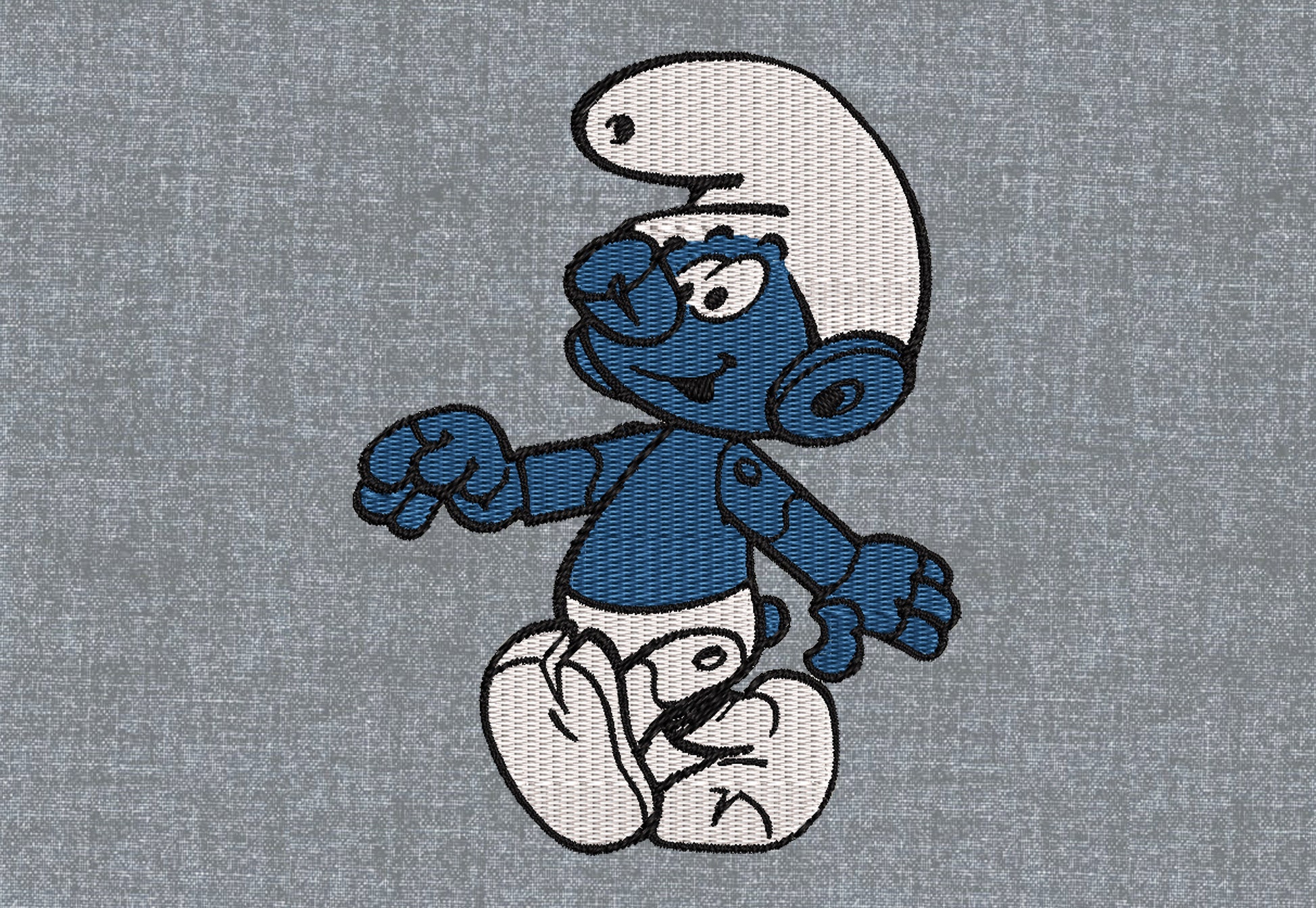 Smurfs Clockwork Smurf Machine Embroidery Design Pattern 3 - Etsy Canada