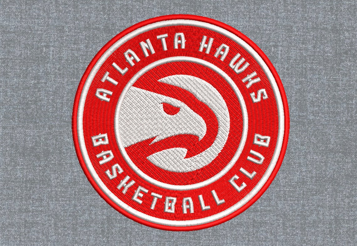 NBA Atlanta Hawks Machine embroidery design pattern 4 sizes Etsy