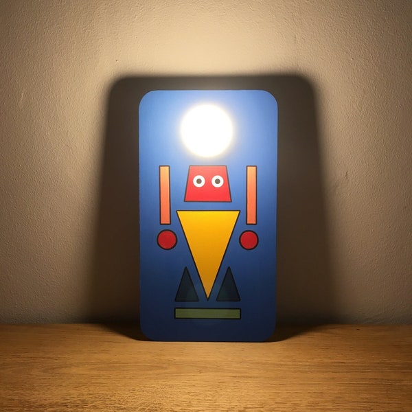 Lampe en bois Robot No 29