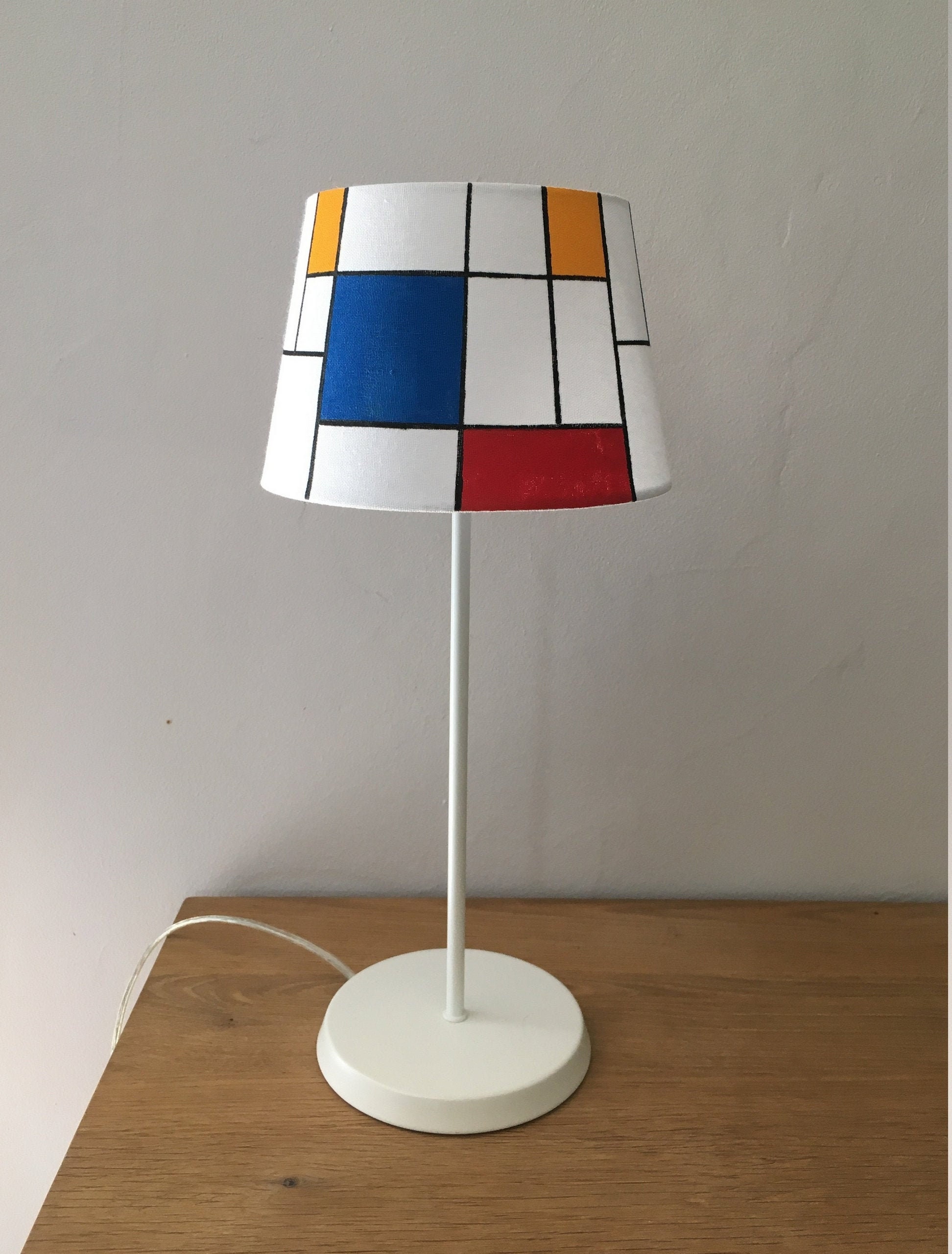 Abat-Jour Artisanal Cylindrique Mondrian