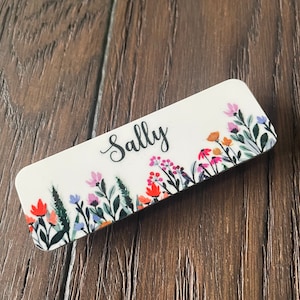 Personalised Hello my name is... Pretty Flowers name badge | nurse | doctor | student midwife | staff name tag | pre school badge | teacher