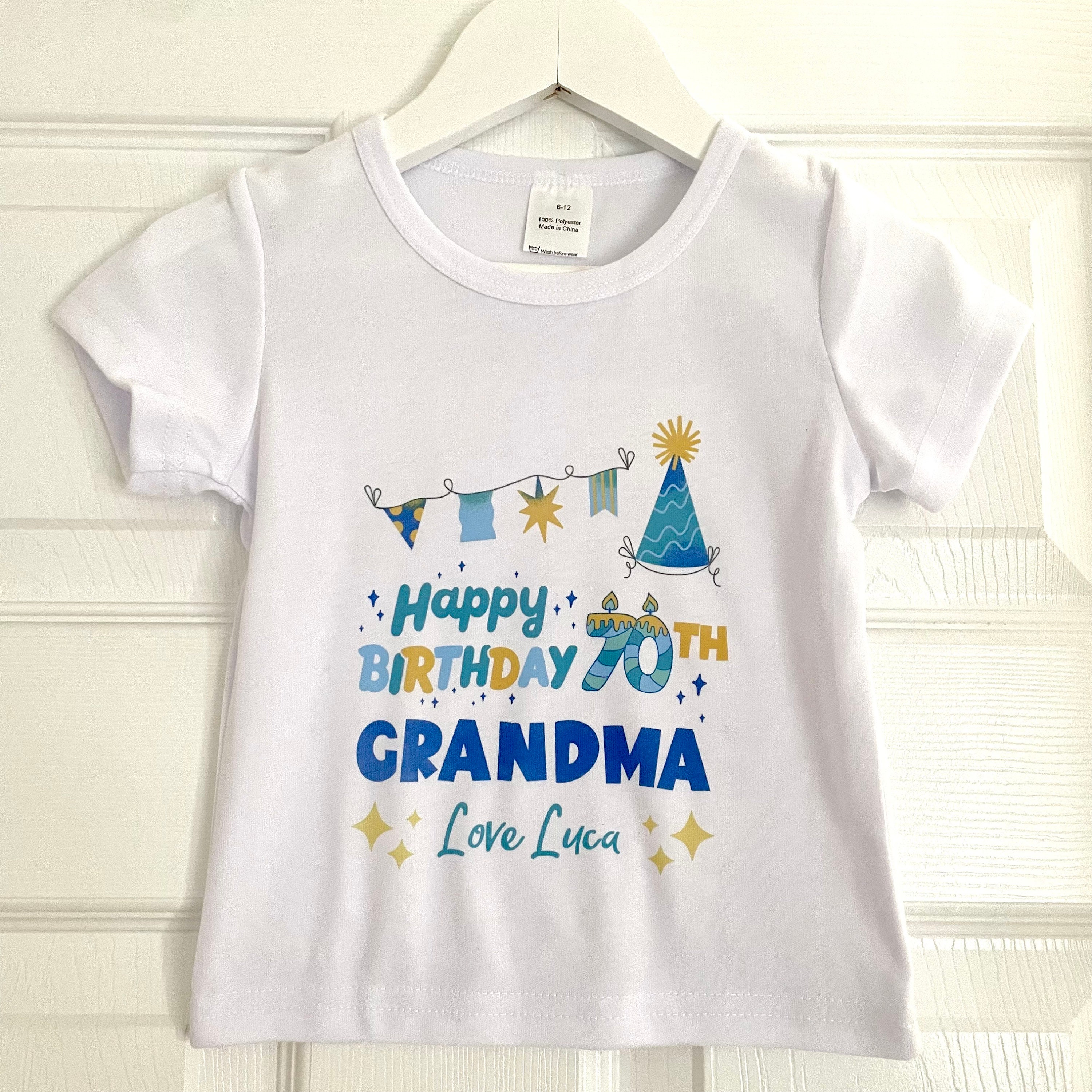 personalized shirts for grandparents