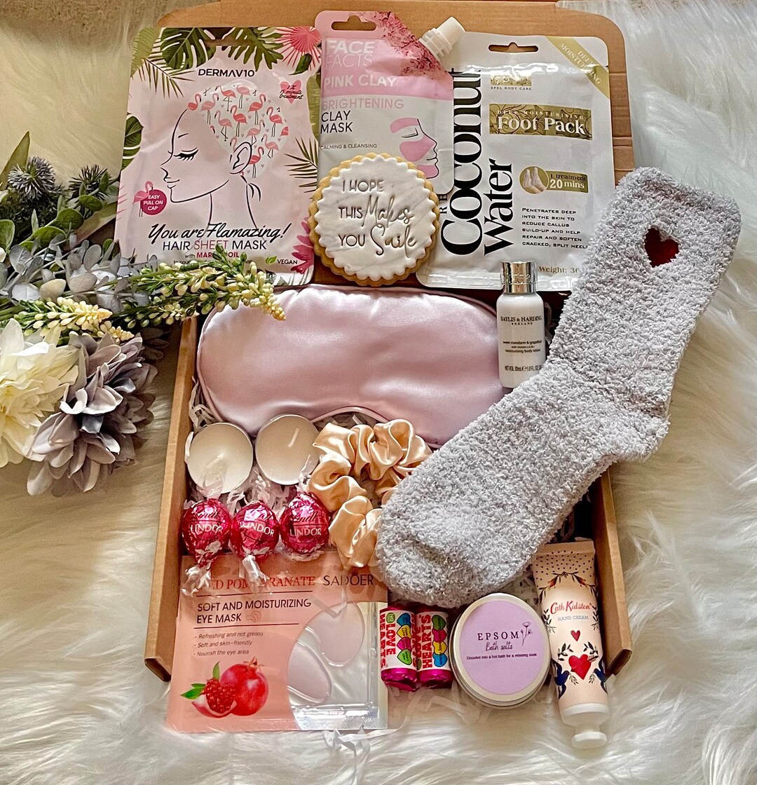 DELUXE Pink Self Care Birthday Hamper for Her Gifts Hamper Etsy Australia