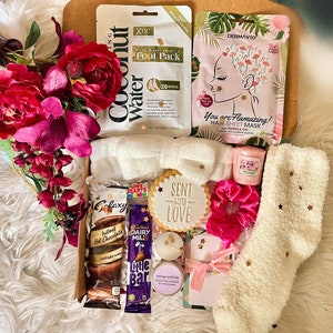 Home Spa Self Care Birthday Hamper For Her |Care Package Hamper | For a Friend, Mum, Sister / Birthday Gift For Her | Anxiety And Relax Gift