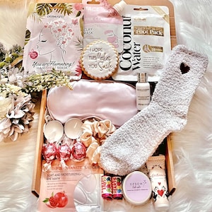 REGALO DE RECUPERACIÓN Regalo de hospital para mujeres, regalos para ella, pensando en ti, pronta recuperación, kit de spa en casa, paquete de autocuidado, día de San Valentín