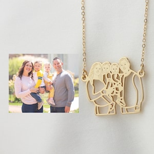 Custom Photo Necklace,Personalized Picture Necklace Jewelry,Memorial Gift for Mother Family