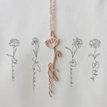Custom Birth Flower Name Necklace, Personalized Jewelry Gift product logo